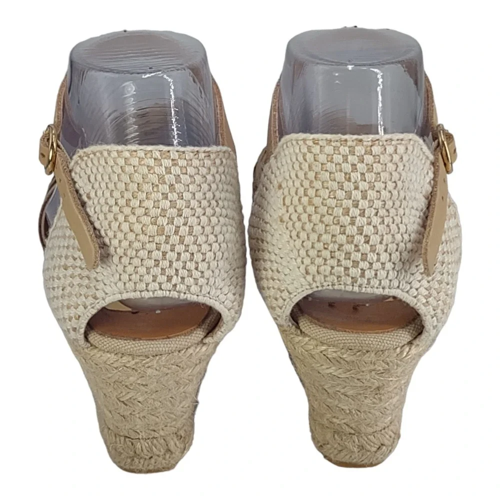 Kanna Women's Shoes Espadrille Wedge Heel‎ Sandals Tan Womens Size EU 40 US 9.5